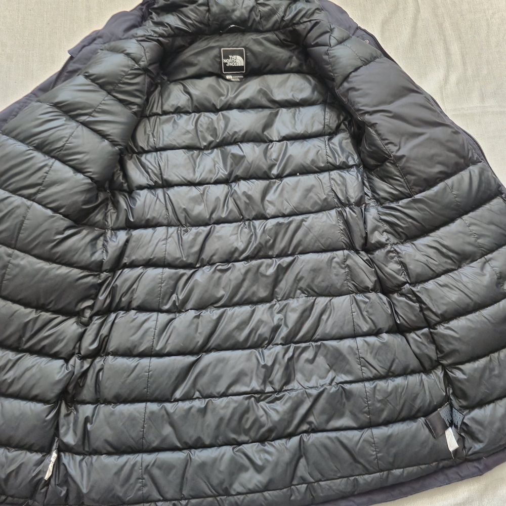 The North Face Women's Dark Gray Hooded Coat, Ski Jacket - Picture 9 of 13